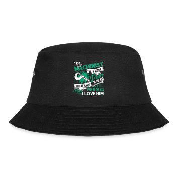 Machinist I Love My Machinist - Bucket Hat - black - Front - Lela (165cm)