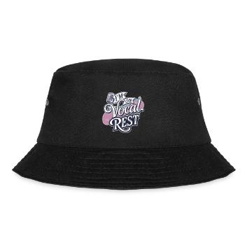 I'm On Vocal Rest 4 - Bucket Hat - Schwarz - Vorne - Lela (165cm)