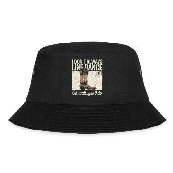 Tanzend im Western-Stil - Bucket Hat - Schwarz - Vorne - Lela (165cm)