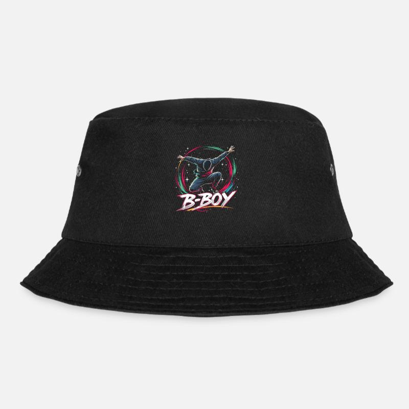 B-Boy Breakdance Breakdancer Urban Hip Hop - Bucket Hat - Schwarz