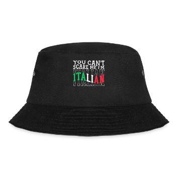 Italian Italy Funny Saying Gift Idea - Bucket Hat - black - Front - Lela (165cm)