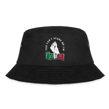 Italian Italy Funny Saying Gift Idea - Bucket Hat - black - Front - Lela (165cm)
