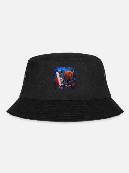 Akkordeon - Bucket Hat - Schwarz