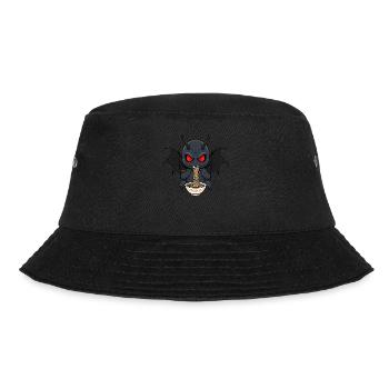 Mothman Ramen - Bucket Hat - Schwarz - Vorne - Lela (165cm)