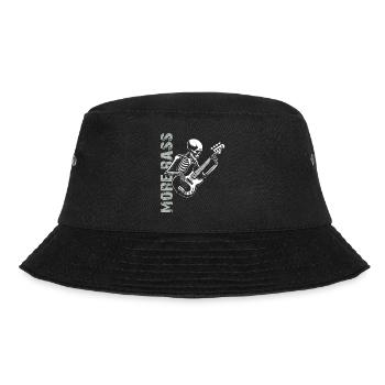 Mehr Bass - Skelett mit Bassgitarre - Bucket Hat - Schwarz - Vorne - Lela (165cm)