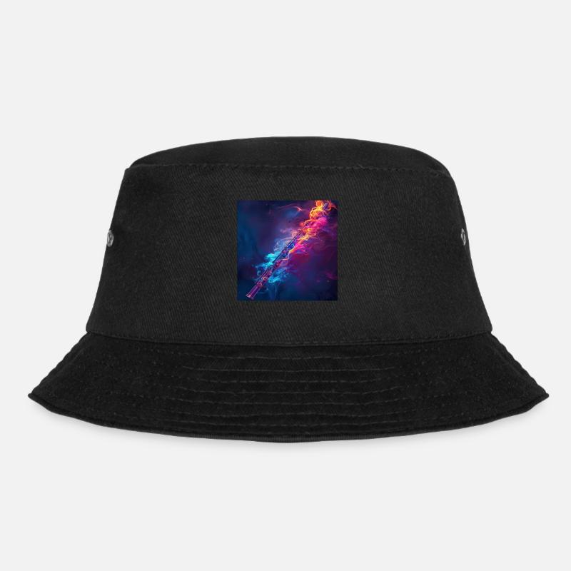 Querflöte - Bucket Hat - Schwarz