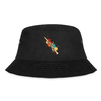Flute Splashes of Color - Bucket Hat - black - Front - Lela (165cm)