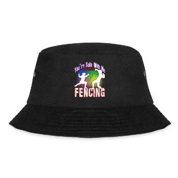You're Safe With Me I Know Fencing - Bucket Hat - black - Front - Lela (165cm)