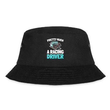 Sim Racing - Bucket Hat - Schwarz - Vorne - Lela (165cm)