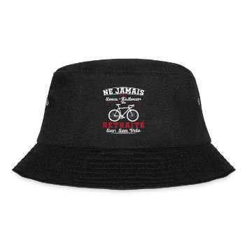 A pensioner on his bike humor cycling retirement - Bucket Hat - black - Front - Lela (165cm)