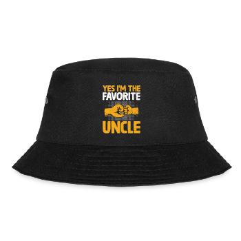 Ja, ich bin der Lieblingsonkel Familie Onkel Nichte Nep - Bucket Hat - Schwarz - Vorne - Lela (165cm)