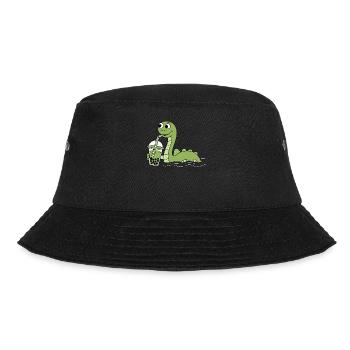 Nessie Loch Ness Monster Bubble Tea - Bucket Hat - Schwarz - Vorne - Lela (165cm)