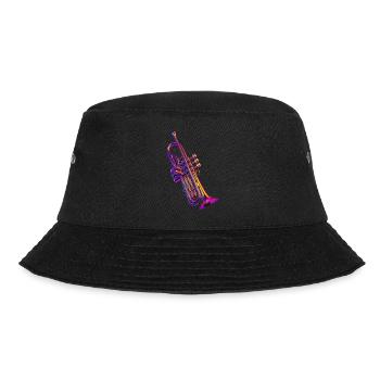 Trompete - Bucket Hat - Schwarz - Vorne - Lela (165cm)