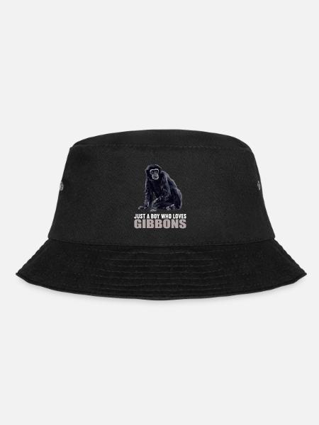 Gibbons Gibbon - Bucket Hat - Schwarz