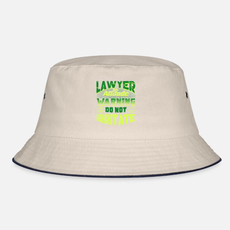 Lawyer With Attitude Warning Do Not Irritate Bucket Hat
