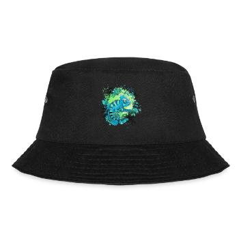 Chameleonaire A Rich Lizard für - Bucket Hat - Schwarz - Vorne - Lela (165cm)