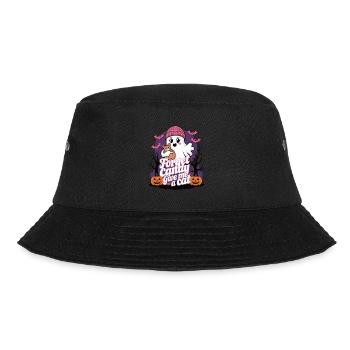 Halloween Cat Forget Candy Give Me A Cat - Bucket Hat - Schwarz - Vorne - Lela (165cm)