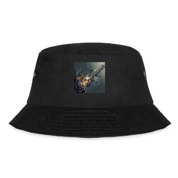 Gitarre - Bucket Hat - Schwarz - Vorne - Lela (165cm)