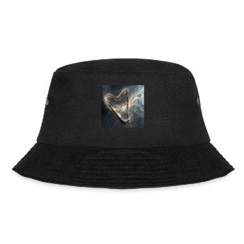 Harfe - Bucket Hat - Schwarz - Vorne - Lela (165cm)