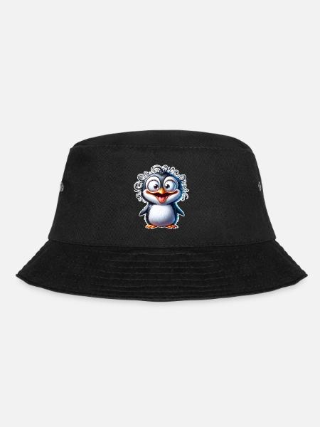 Pinguin - Bucket Hat - Schwarz