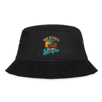 Angler Outfit MIR REICHT'S ICH GEH ANGELN Lustiges - Bucket Hat - Schwarz - Vorne - Lela (165cm)