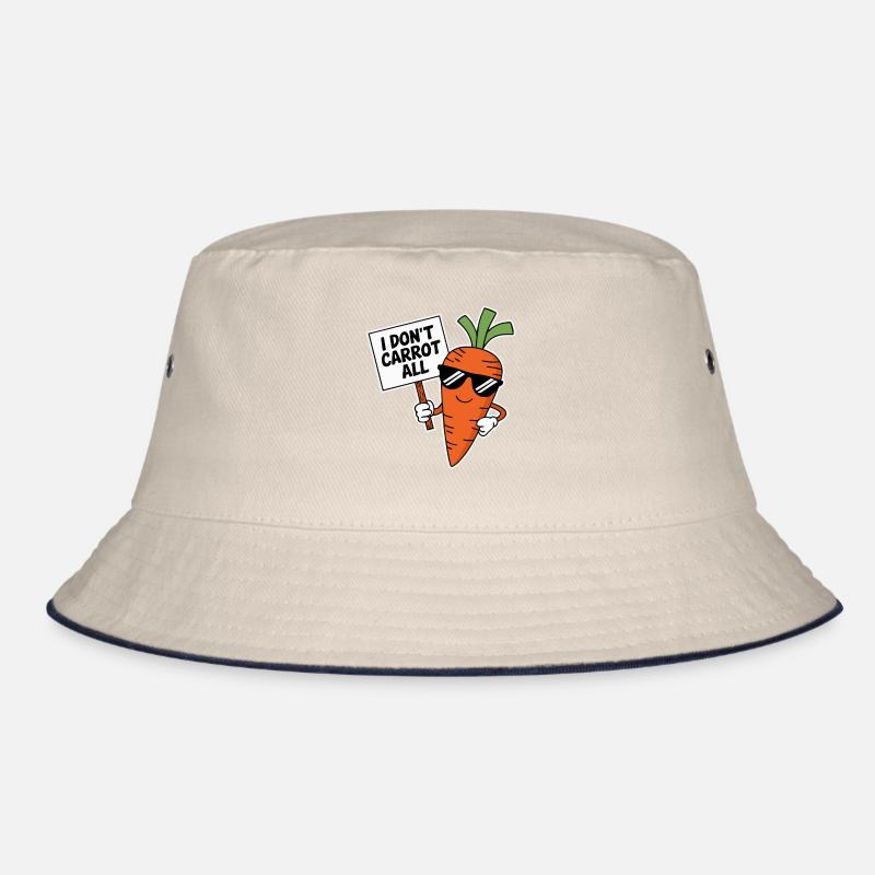 I Don't Carrot All Pun Vegetable Bucket Hat
