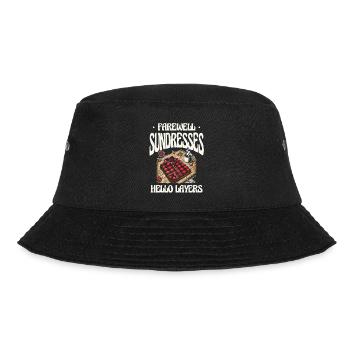 Abschiedssondresse Hallo Schichten Herbstmodie - Bucket Hat - Schwarz - Vorne - Lela (165cm)