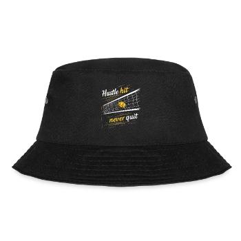 Volleyballspieler Und Fan Spike Servieren - Bucket Hat - Schwarz - Vorne - Lela (165cm)