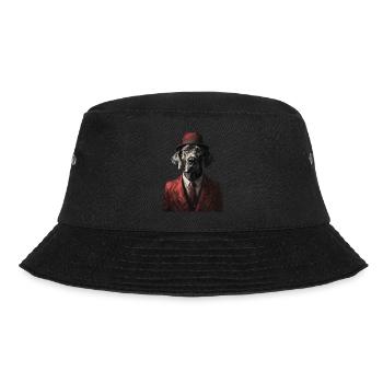 Deutsche Dogge - Bucket Hat - Schwarz - Vorne - Lela (165cm)