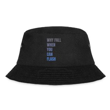 Warum Stürzen, Wenn Man Blitzen Kann Boulderer - Bucket Hat - Schwarz - Vorne - Lela (165cm)