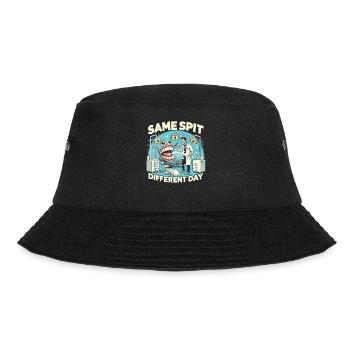 Gleiche Spucke an einem anderen Tag - Bucket Hat - Schwarz - Vorne - Lela (165cm)