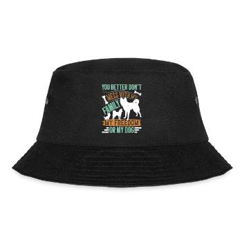 Alaskan Klee Kai - Bucket Hat - Schwarz - Vorne - Lela (165cm)