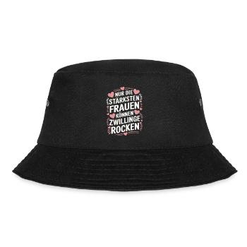 Twin Mom Zwillingsmutter Mama von Zwillingen - Bucket Hat - Schwarz - Vorne - Lela (165cm)