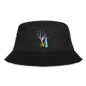 Vertical Cloth Aerial Acrobatics Aerial Silk - Bucket Hat - black - Front - Lela (165cm)