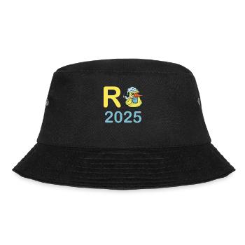 Duck Pension 2025 Pension Retirement Grandpa Grandma Pensioner - Bucket Hat - black - Front - Lela (165cm)