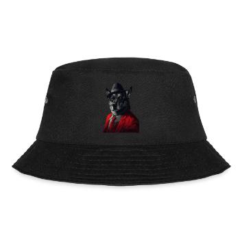 Norwegischer Elchhund - Bucket Hat - Schwarz - Vorne - Lela (165cm)
