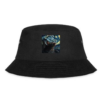 Schläger - Bucket Hat - Schwarz - Vorne - Lela (165cm)