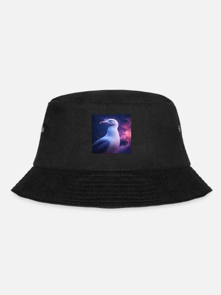 Möwe - Bucket Hat - Schwarz