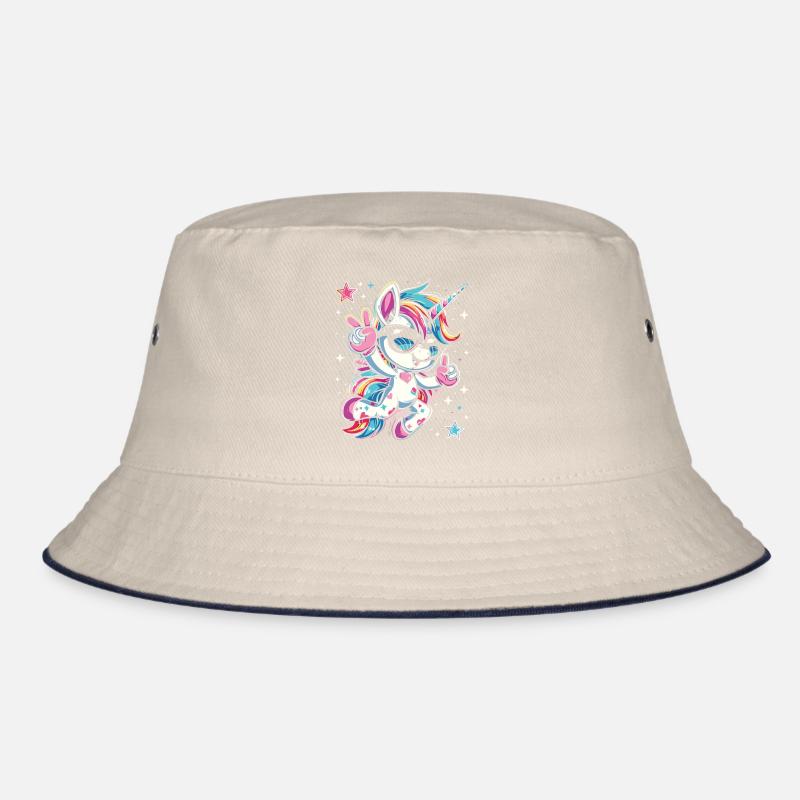 Süßes Einhorn, Bunte Einhörner Bucket Hat