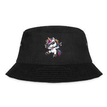 Cute Unicorn, Colorful Unicorns - Bucket Hat - black - Front - Lela (165cm)