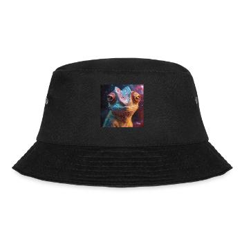 Chamäleon - Bucket Hat - Schwarz - Vorne - Lela (165cm)