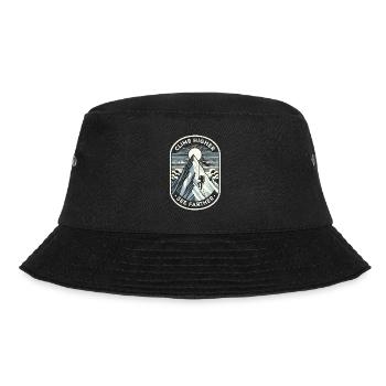 Höher klettern, weiter sehen - Bucket Hat - Schwarz - Vorne - Lela (165cm)