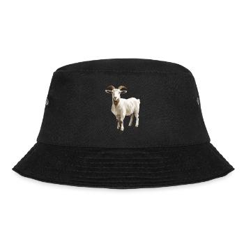 Ziegen Ziege - Bucket Hat - Schwarz - Vorne - Lela (165cm)