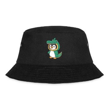 Pingouin mignon en costume de crocodile - Bob - noir - Devant - Lela (165cm)