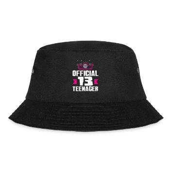Official Teenager 13th Birthday Crown - Bucket Hat - black - Front - Lela (165cm)