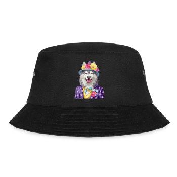 Alaskan Malamute - Bucket Hat - Schwarz - Vorne - Lela (165cm)
