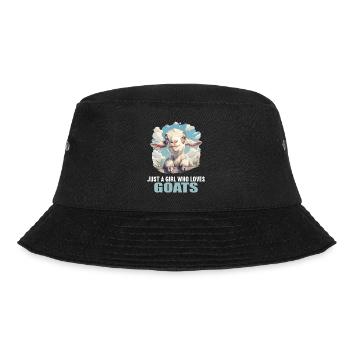 Ziegen Ziege - Bucket Hat - Schwarz - Vorne - Lela (165cm)