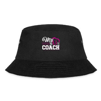 Baseball My Heart Belongs To Baseball Coach - Bucket Hat - black - Front - Lela (165cm)