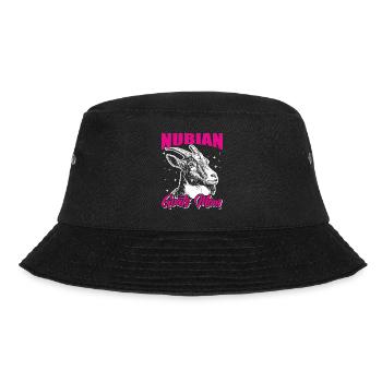 Nubian Goat, Ziegenzüchter - Bucket Hat - Schwarz - Vorne - Lela (165cm)