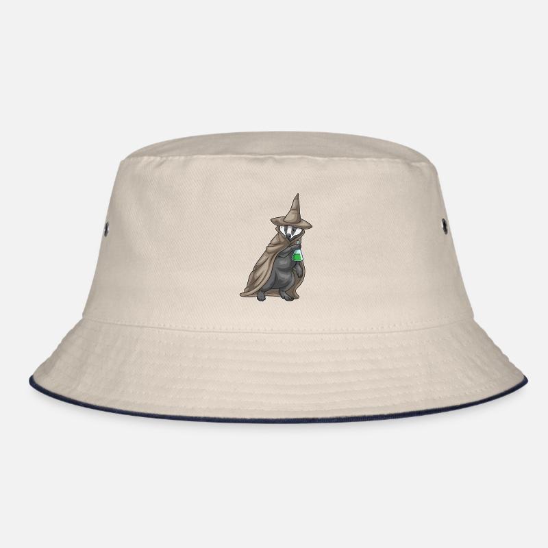 Dachs Halloween Hexe Bucket Hat